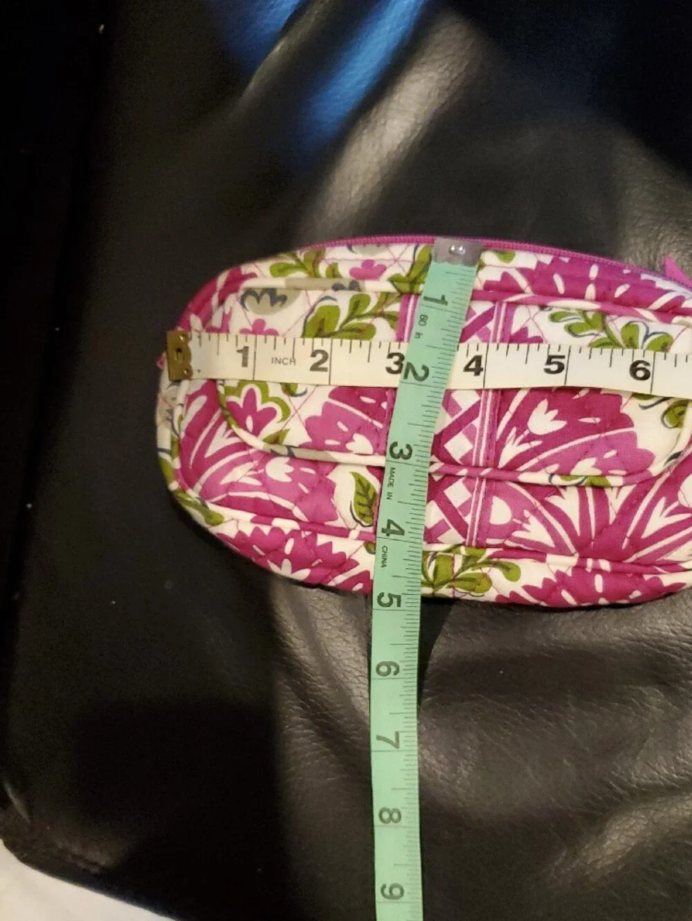 Vera Bradley Julip Tulip Floral Quilted Cosmetic Bag With Mirror Retired